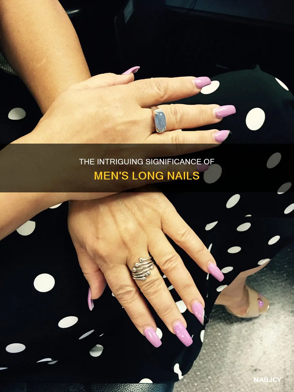 what does it mean when guys have long nails