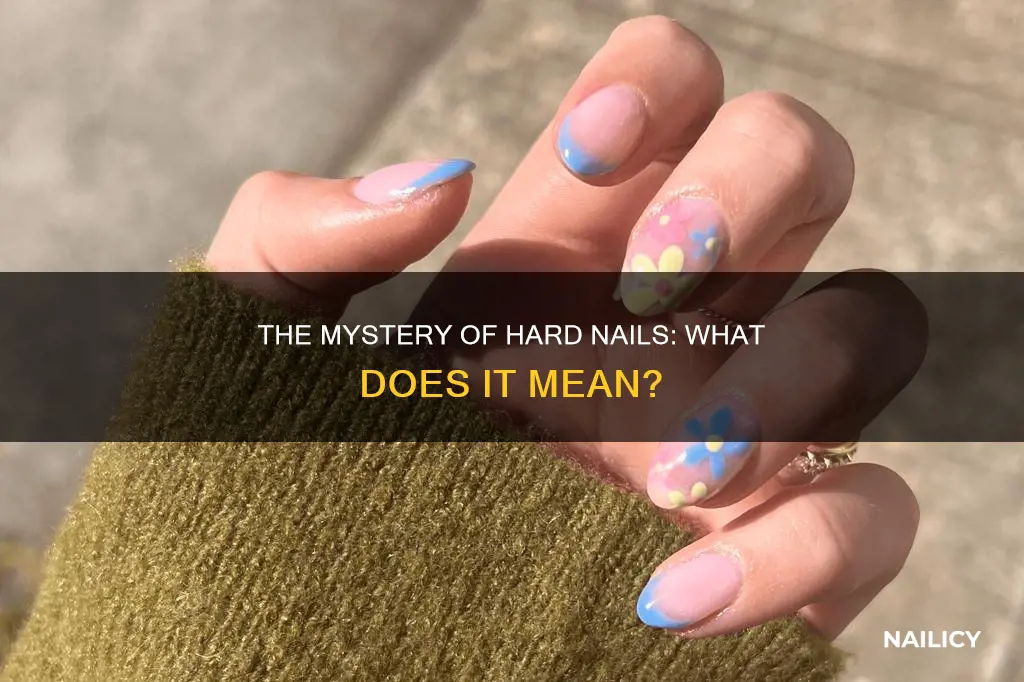 what does it mean when my nails are hard