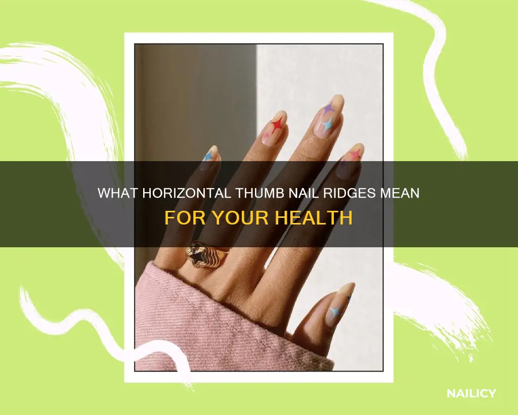 what does it mean when thumb nails have ridges