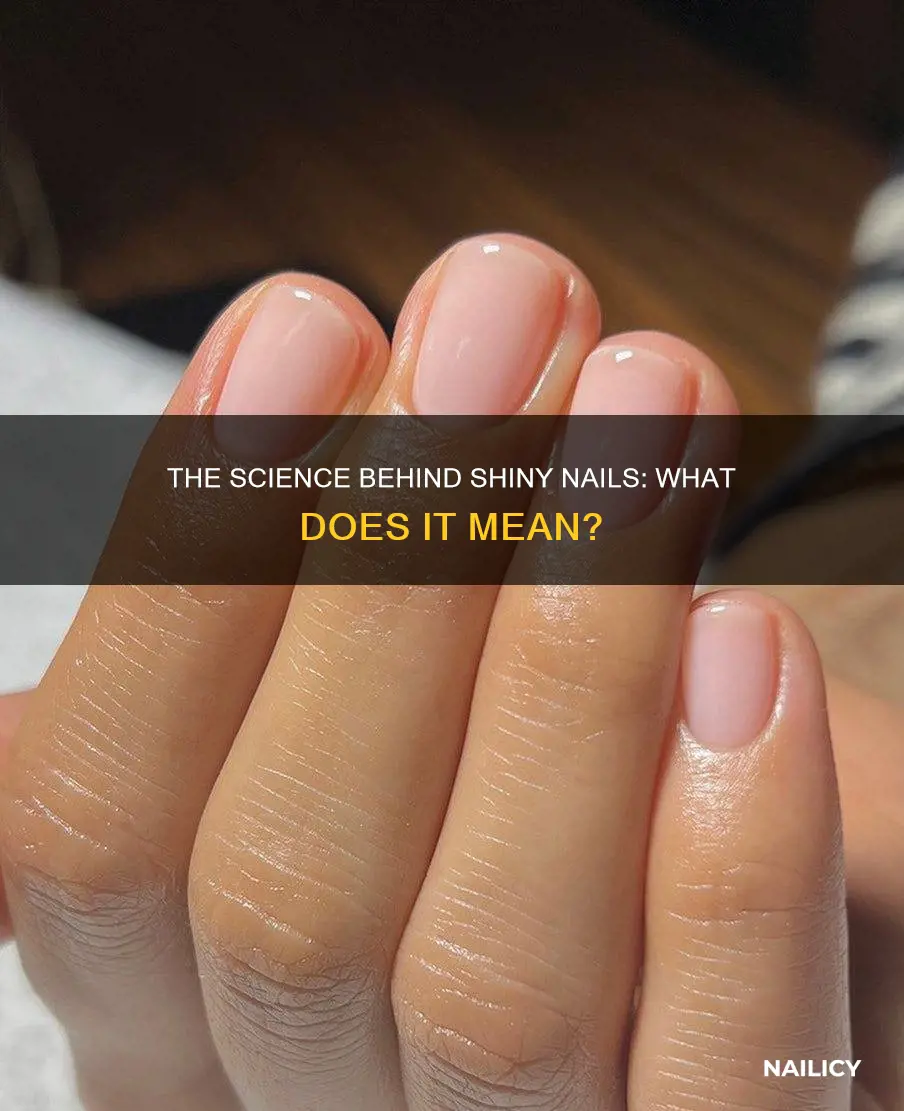 what does it mean when tour nails are shiney