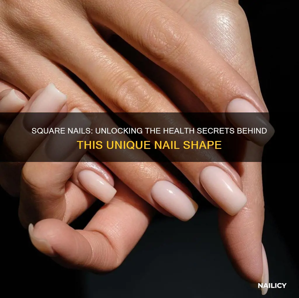 what does it mean when you have square nails health