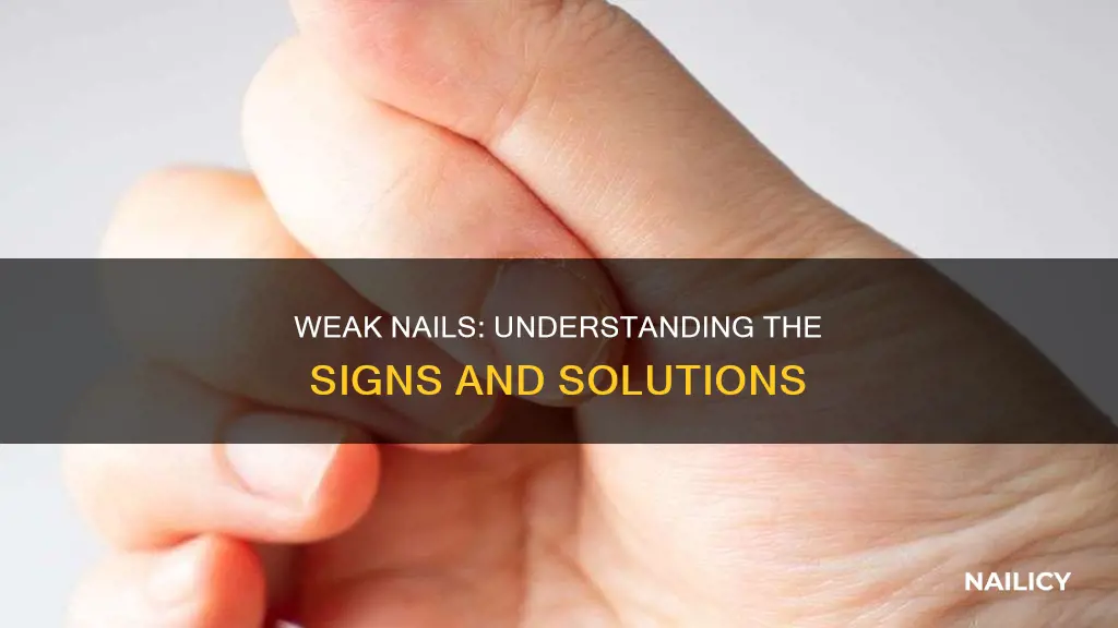 what does it mean when your finger nails are weak