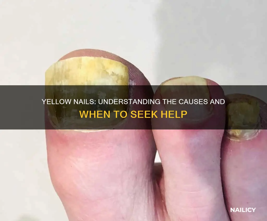 what does it mean when your finger nails turn yellow