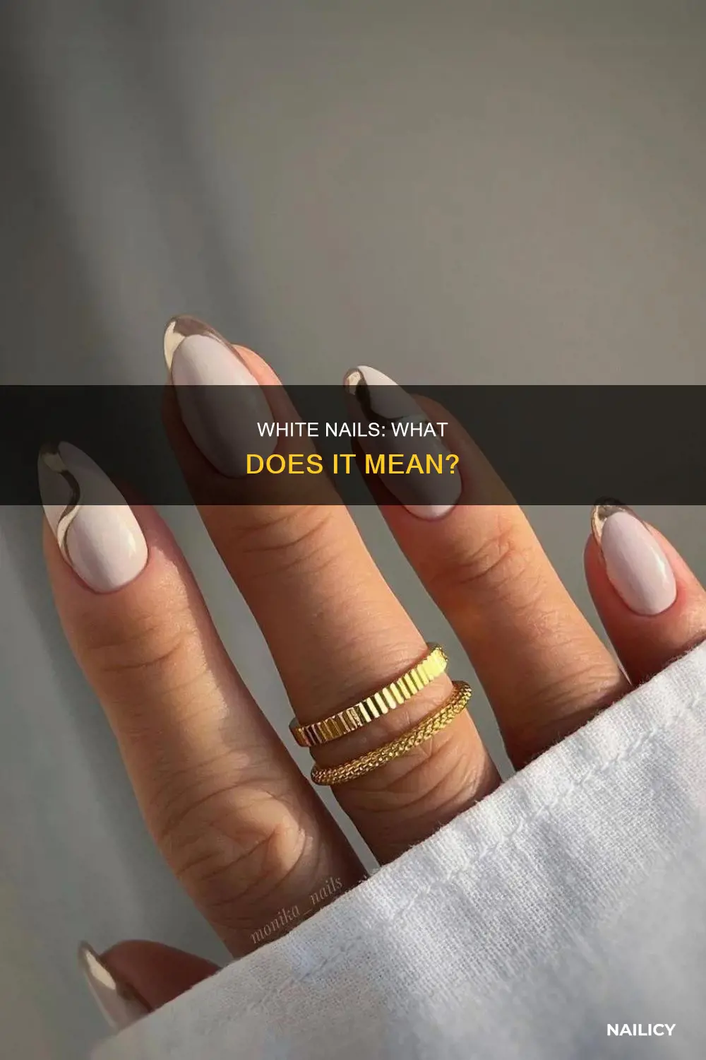 what does it mean when your nail grows in white