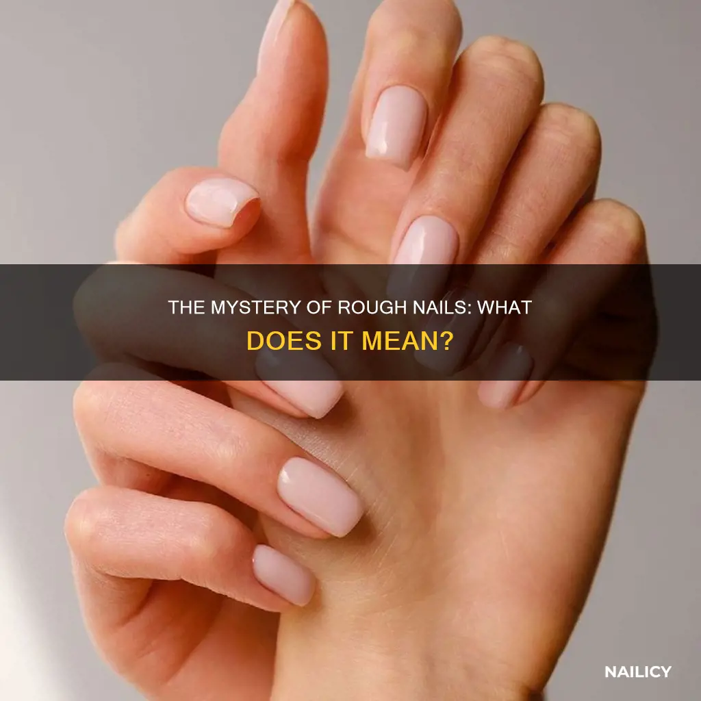 what does it mean when your nails are rough