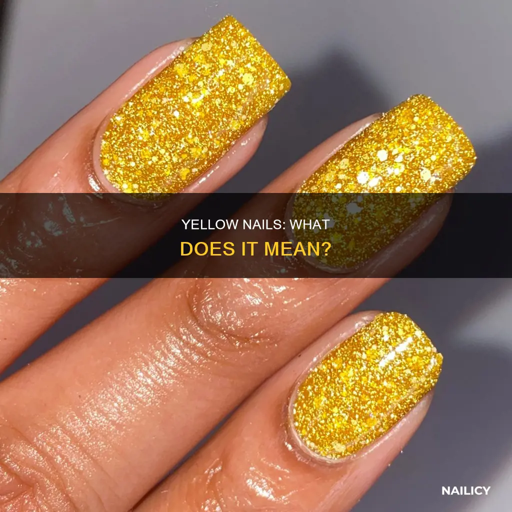 what does it mean when your nails grow yellow
