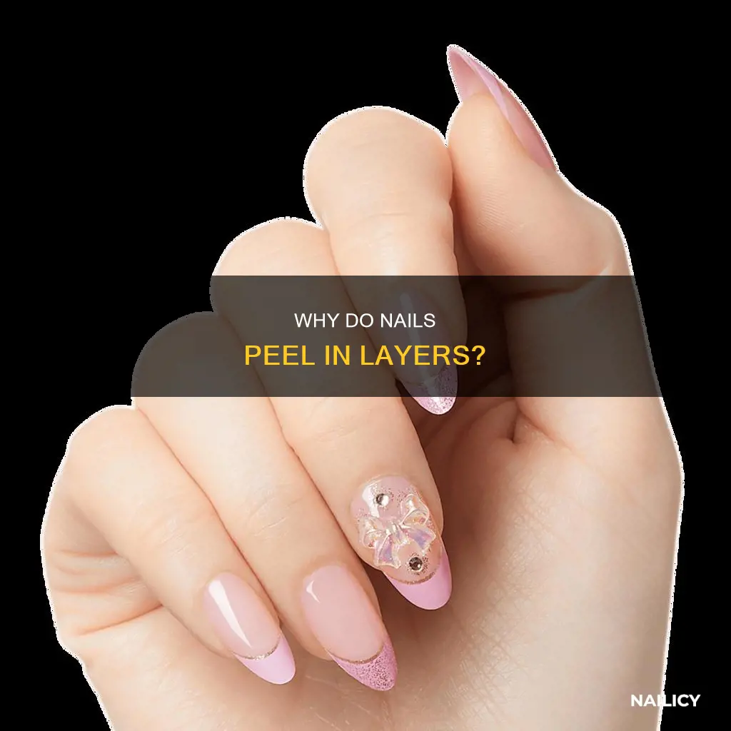 what does it mean when your nails peel in layers