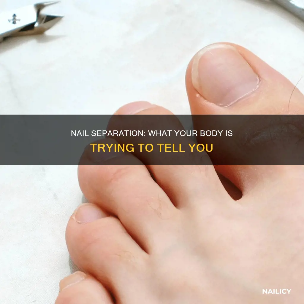 what does it mean when your nails separate