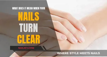 Clear Nails: Understanding the Signs and What They Mean