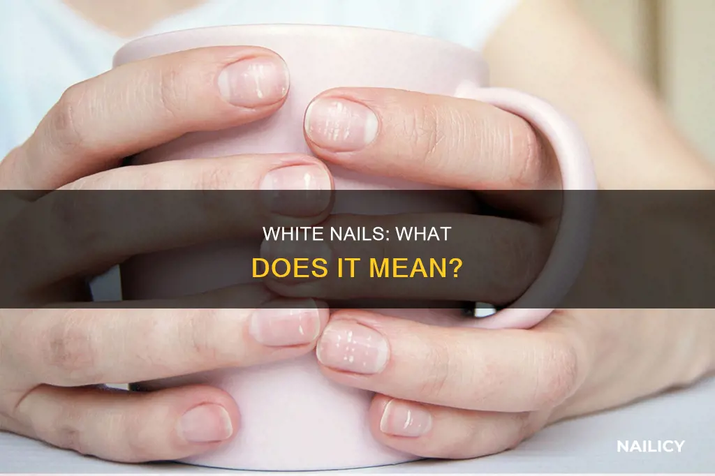 what does it mean when your nails turn white