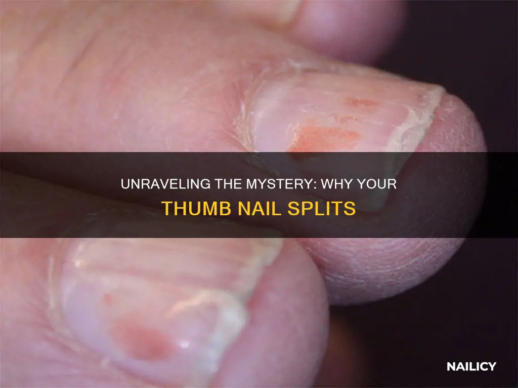 what does it mean when your thumb nail splits