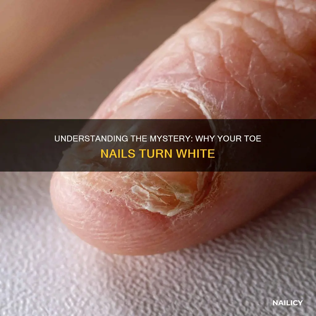 what does it mean when your toe nails are white