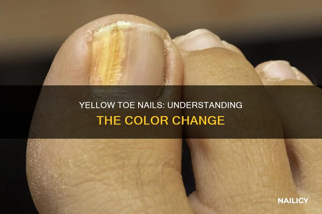 what does it mean when your toe nails are yellow