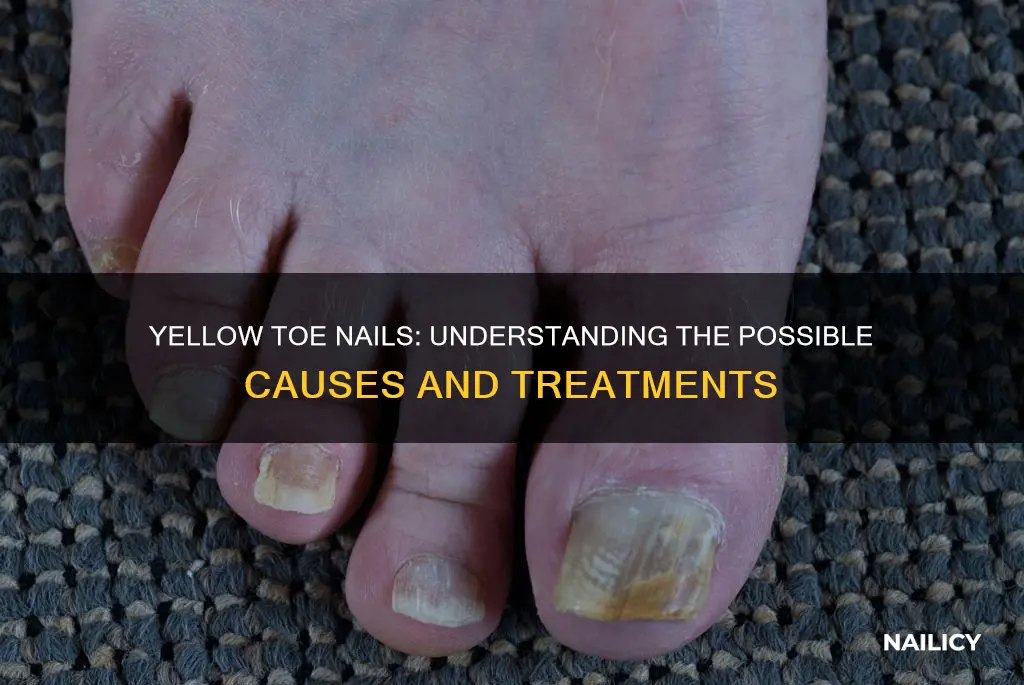 what does it mean when your toe nails turn yellow