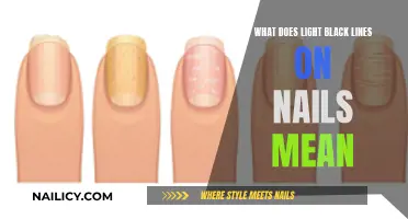 Unraveling the Mystery: What Light Black Lines on Nails Indicate