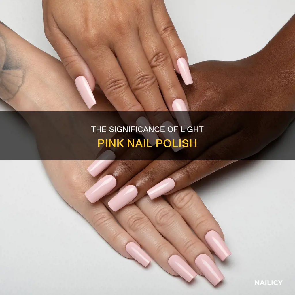 what does light pink mean in nails