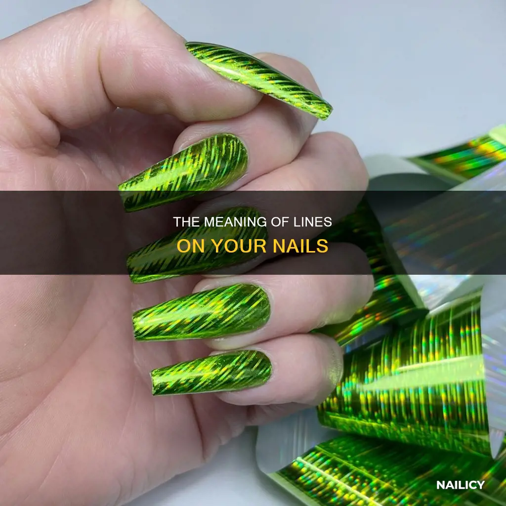 what does line in nail mean