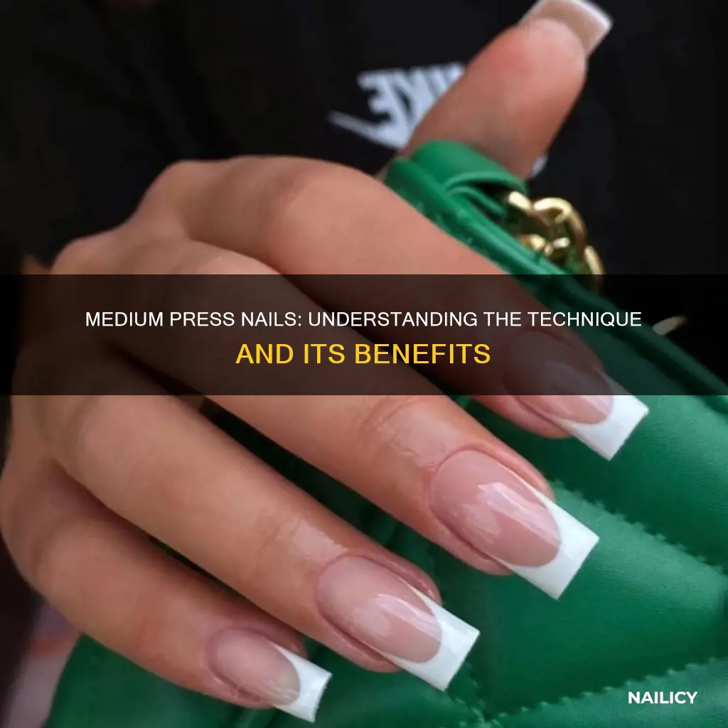 what does medium press nails means