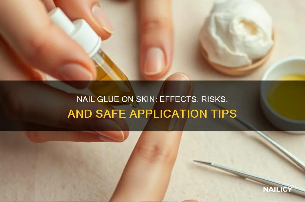 what does nail glue do to your skin