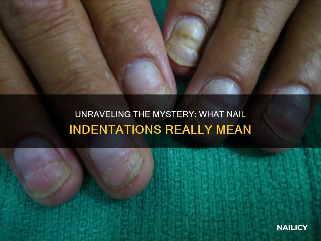 what does nail indentations mean