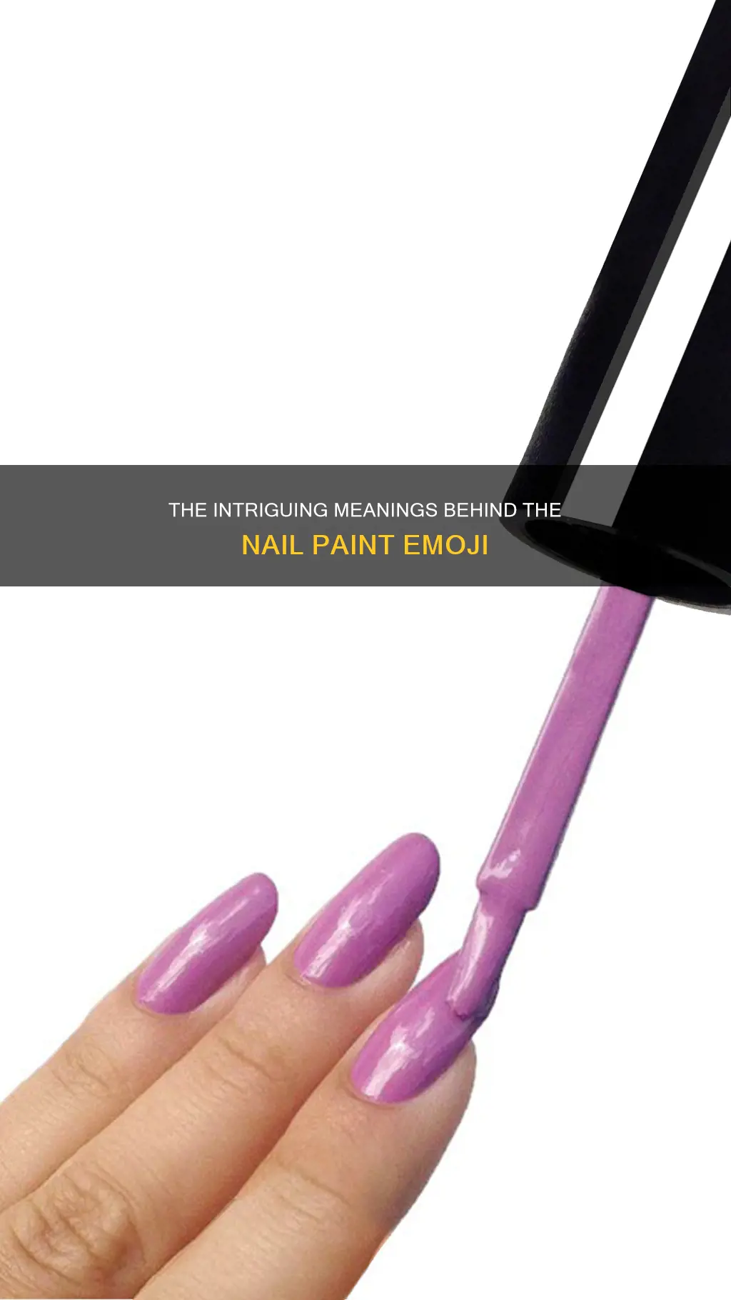 what does nail paint emoji mean