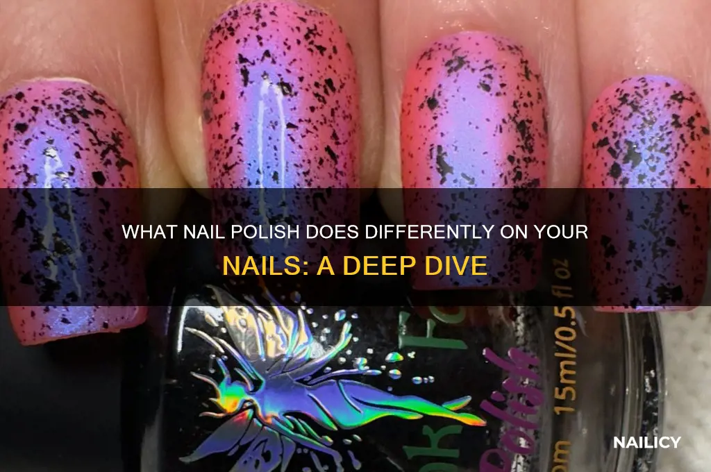 what does nail polish diffant on your nail