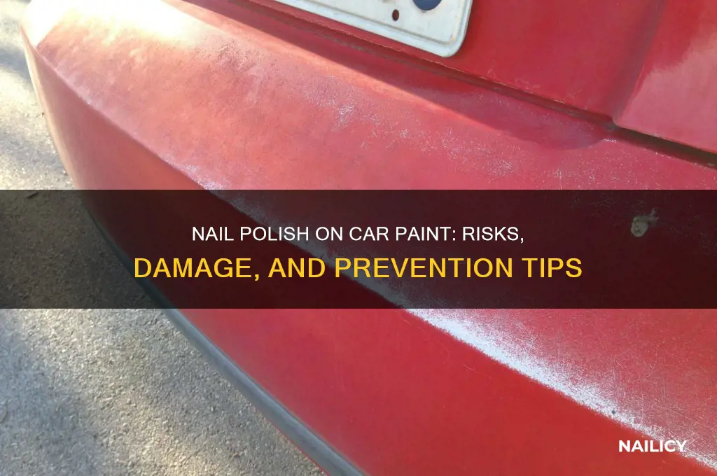 what does nail polish do to car paint
