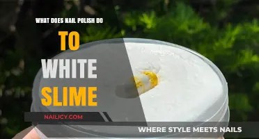How Nail Polish Transforms White Slime: Surprising Effects Revealed