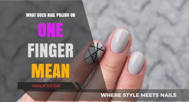 Unveiling the Secret Meaning Behind One Finger Nail Polish Trend