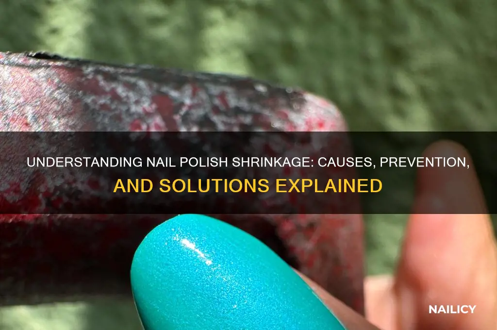 what does nail polish shrinkage mean