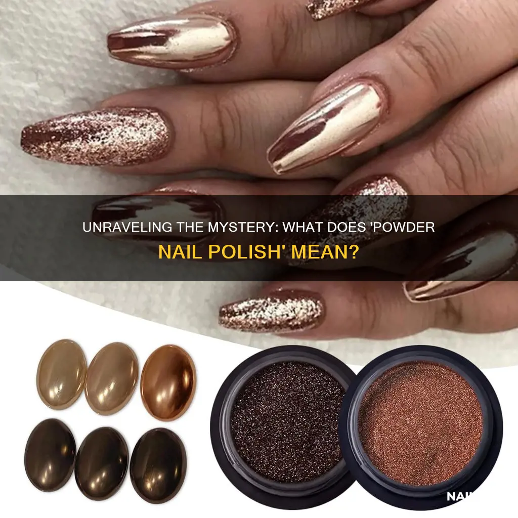 what does nail pollish powder nail mean