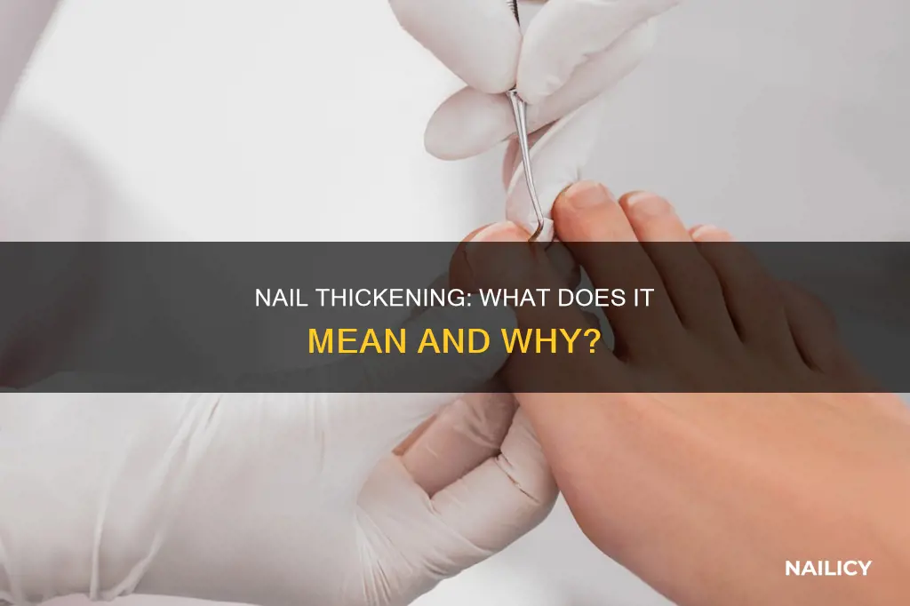 what does nail thickening mean
