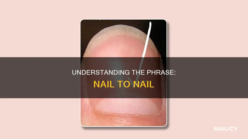 what does nail to nail mean