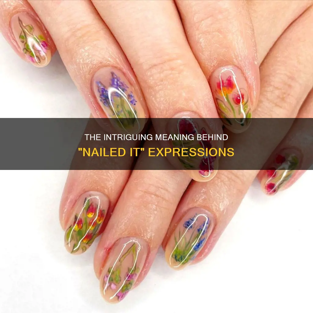 what does nailed it out mean
