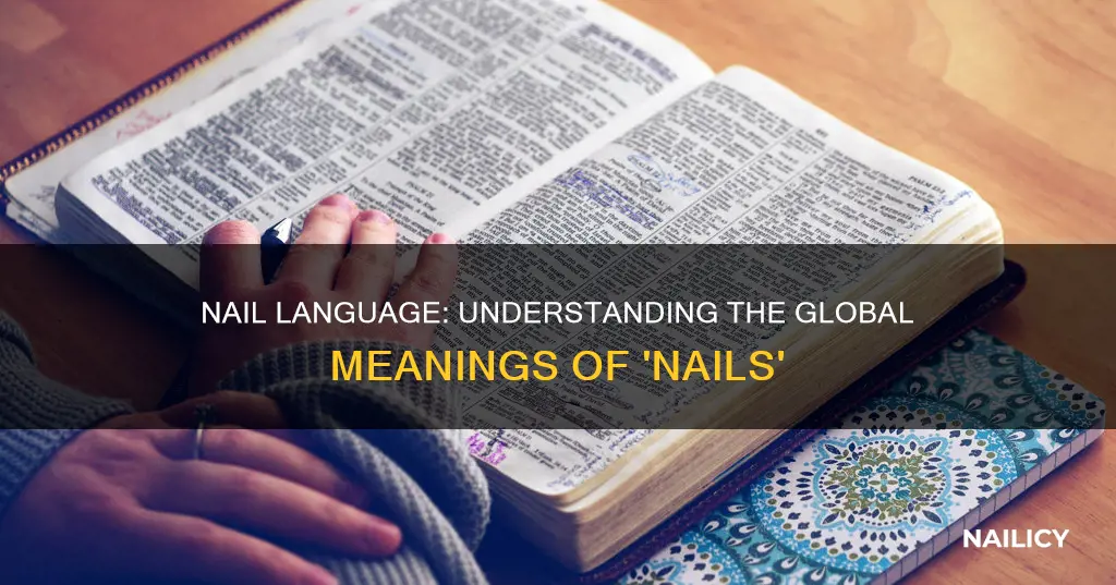 what does nails mean in other languages