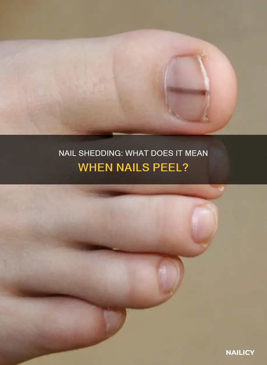 what does nails shedding mean
