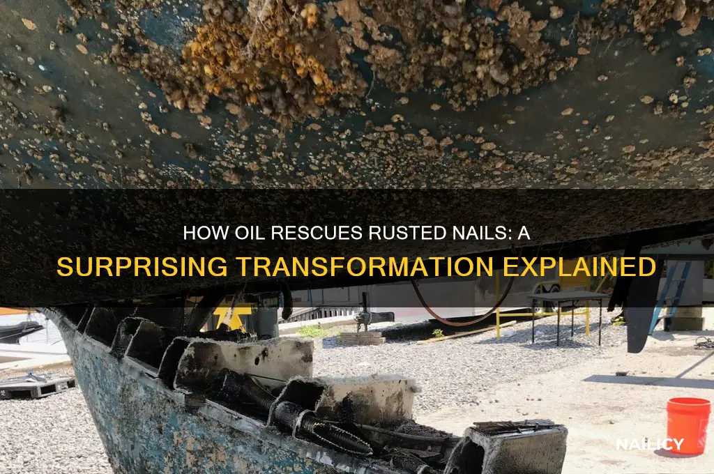 what does oil do to a rusted nail