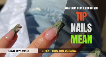 The Intriguing Meaning Behind Olive Green French Tip Nails