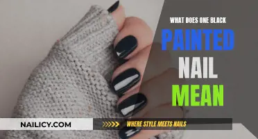 Unraveling the Mystery: What Does One Black Nail Symbolize?