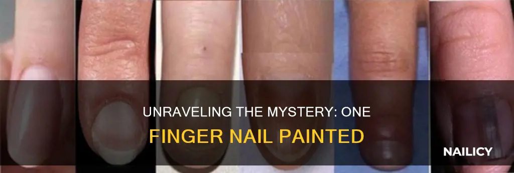 what does one finger nail painted mean