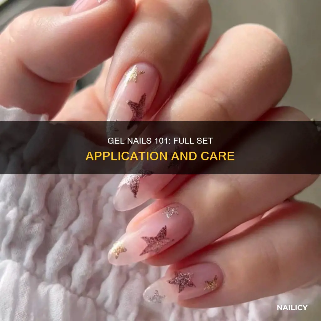 what does one full set of gel nails done