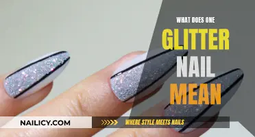 Unraveling the Mystery: What Does One Glitter Nail Symbolize?