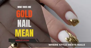 The Golden Meaning of a Single Gold Nail