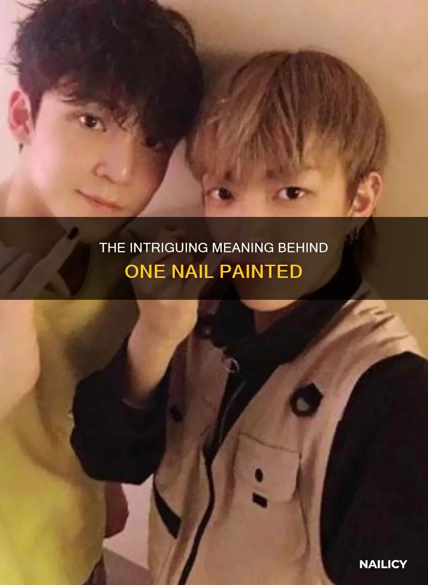 what does one nail painted mean