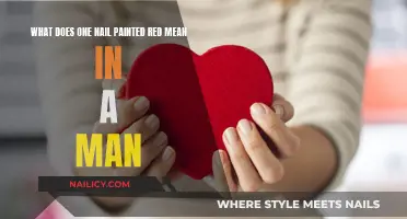 The Significance of a Single Red-Painted Nail on Men