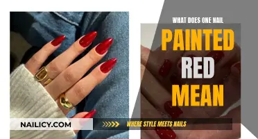 The Power of a Single Red Nail: Unlocking Meanings