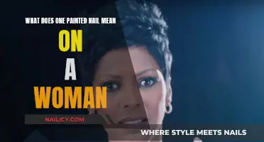 The Meaning Behind One Painted Nail on a Woman