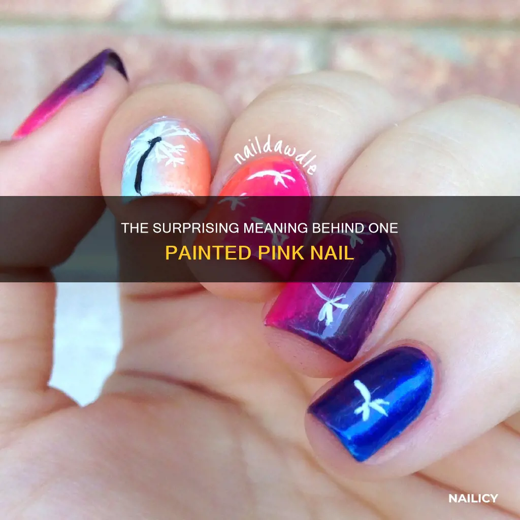 what does one painted pinky nail mean