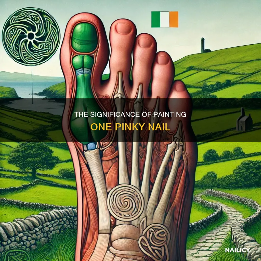 what does one pinky nail painted mean