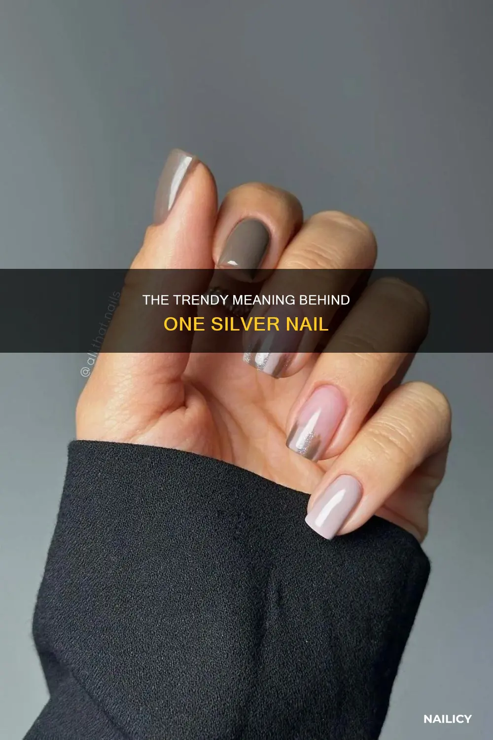 what does one silver color nail mean